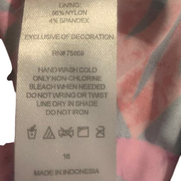 Set of 2 tankini tops w/ navy swim trunk Ocean Dream Signature Size 16 - Picture 11 of 12